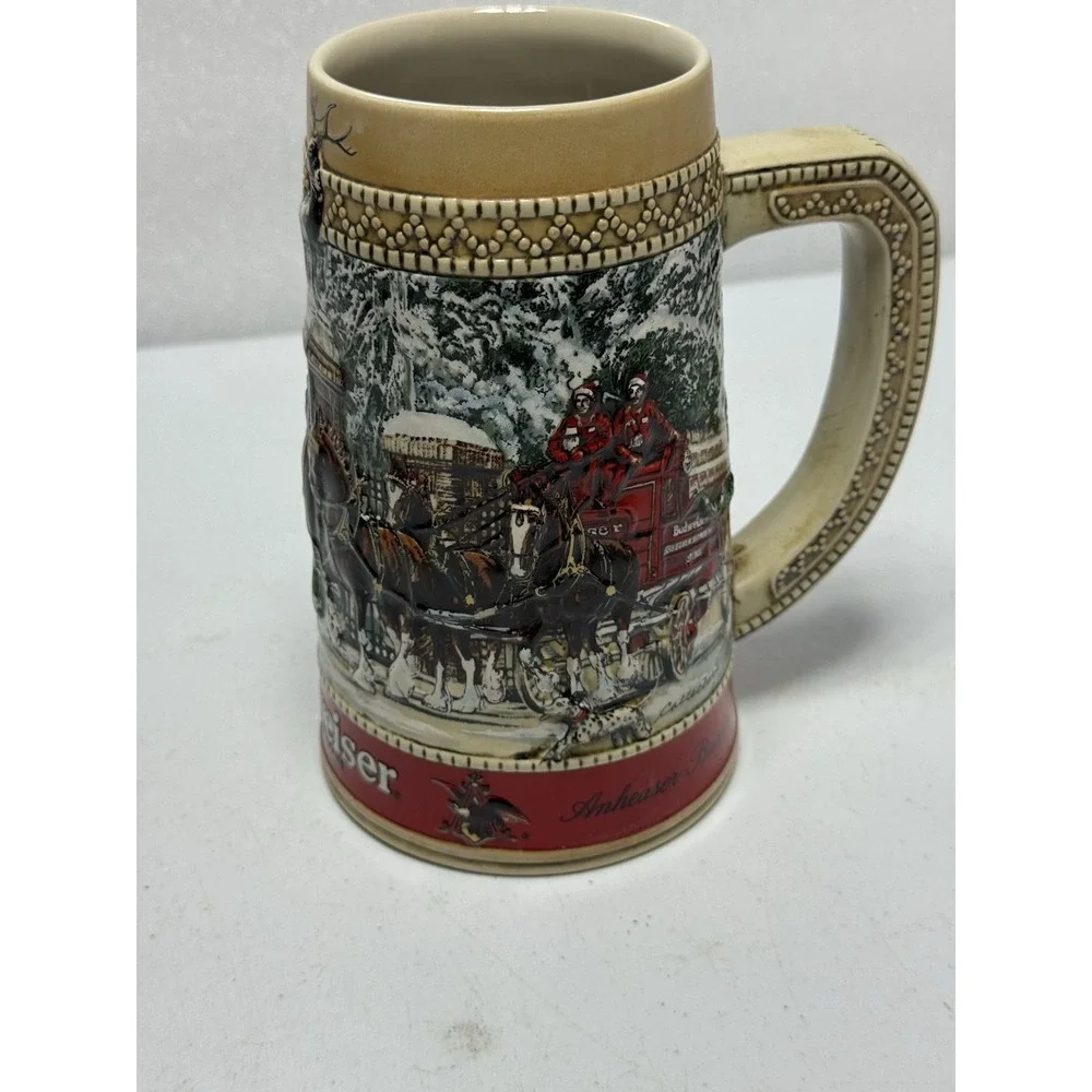 Rare Vintage 1987 Budweiser Holiday Beer 